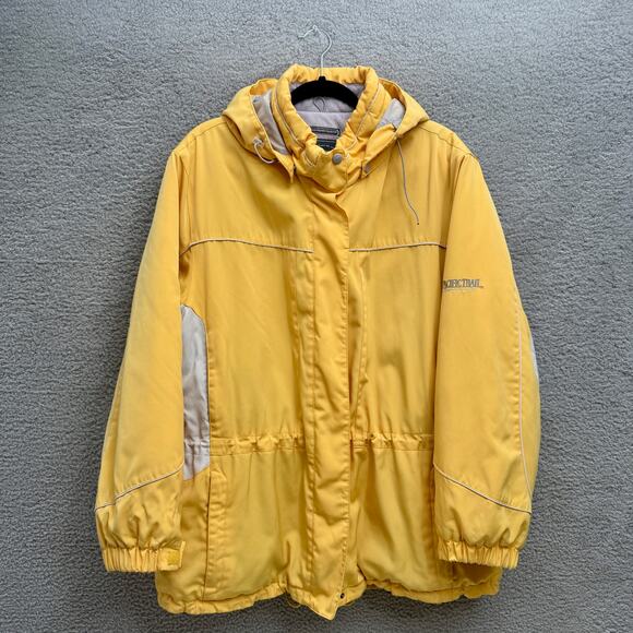 (Defect)Pacific Trail Women's 2X Yellow Winter Jacket Hood Lined Fleece Plus Sz - Picture 1 of 14
